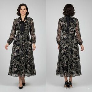 Banana Republic Floral Print Midi Dress
